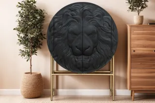 Skrinka Lion Black